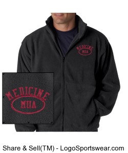 MUA Medicine Adult Full-Zip Fleece Jacket Design Zoom